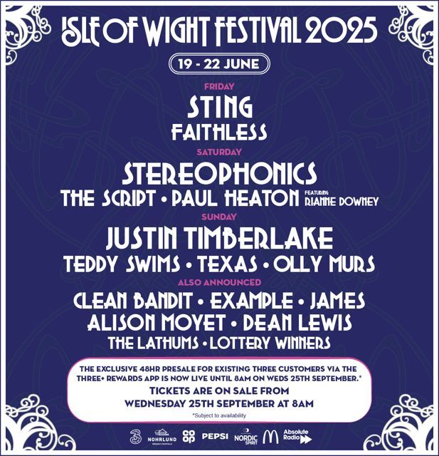ISLE OF WIGHT FESTIVAL 2025